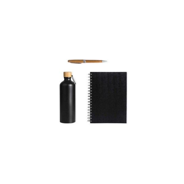 Kit Garrafa, Caderno E Caneta Personalizado 