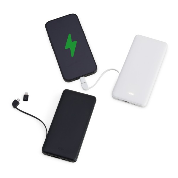 Power Bank 10.000mAh com Carregamento via Indução ou via Cabo Personalizado